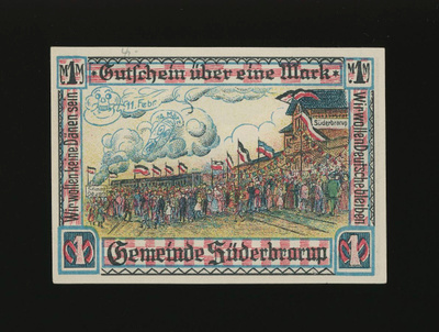 Saksa Notgeld 1 Mark, Süderbrarup