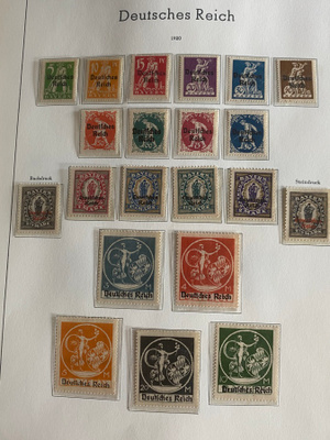 SAKSA REICH 1920 BAIJERIMERKIT LISÄPAINAMA**