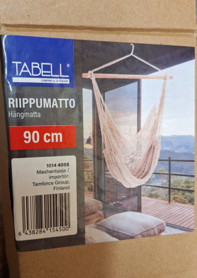 Uusi riippumatto vaalea