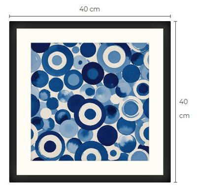 Uusi uniikki abstrakti art print taulu 40 cm x 40 cm