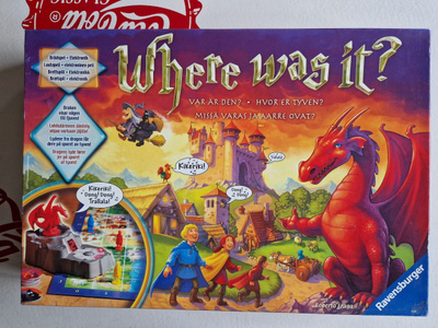Missä varas ja Aarre ovat peli. Ravensburger