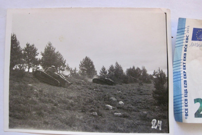 VANHA Valokuva Panssarivaunut Viro Eesti 1920-l