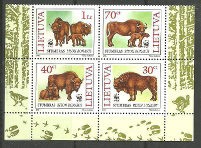 ELÄIMET WWF-sarja visentti LIETTUA 1996 **