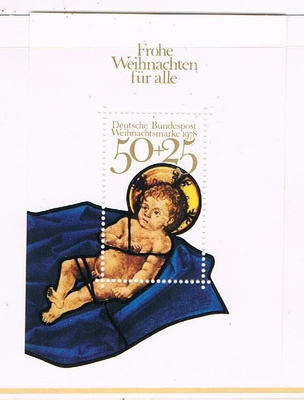 L-Saksa 1978 - Joulu Christmas ++ blokki