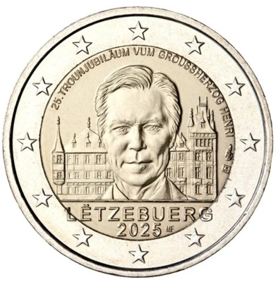 ** LUXEMBURG 2€ 2025 Henri pillerissä **