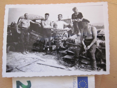 Valokuva Natsi Saksa Tuhottu Panssarivaunu Suomessa 1941