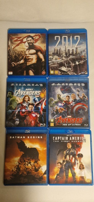 Blu-ray elokuvat 2,5€ kpl