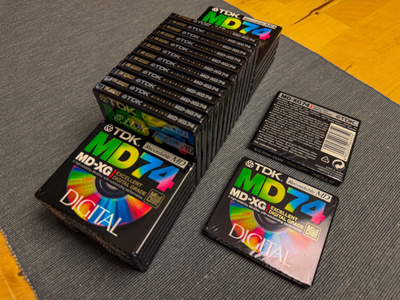 TDK MiniDisc MD-XG 74 levyjä (25 kpl)