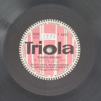 Savikiekko 1956 - Olavi Virta / Maire Ojonen - Triola T 4275