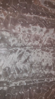 Luonnonvaalea orgatza verho 112x211cm