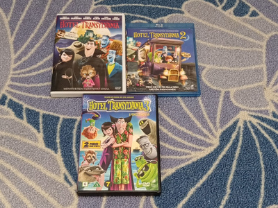 Hotel Transylvania 1-3 DVD + Blu Ray