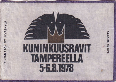 Tampere, Kuninkuusravit  5-6.8. 978   5/8