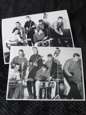 JORMA KALENIUS & HIS ROCK DEVILS - valokuva x2  13cm x 18cm