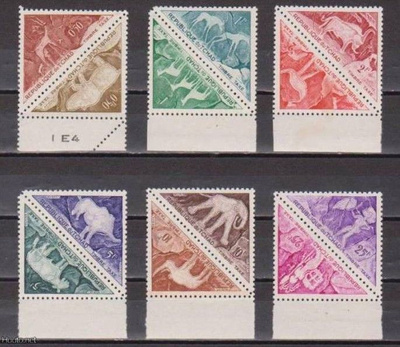 (S0212) CHAD, 1962 (Postage Due. Prehictoric Paintings)