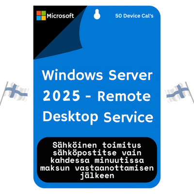 WIndows Server 2025 RDS 50-Device CAL's| Aktivointiavain