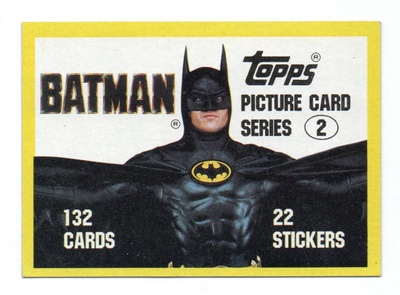 Purkkakuva BATMAN n:o 133 1989  Topps Picture Cars series 2
