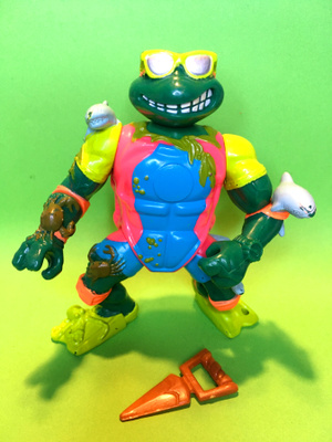 vintage TMNT Mike The Sewer Surfer (Playmates 1990)