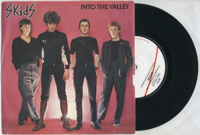 SKIDS Into The Valley – 7” single Virgin UK 1979 + kuvakansi