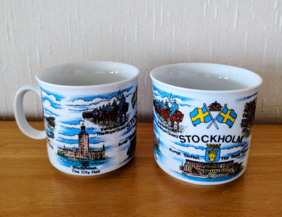 Tukholma matkamuisto muki