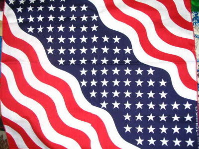 Bandanahuivi, USA-lippu , käyttämätön ***