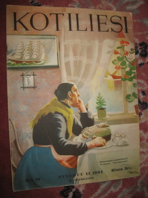 Kotiliesi  syyskuu II 1934 : kansi Martta Wendelin