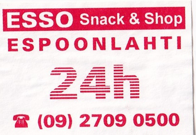 Espoonlahti ,ESSO  24h    1/9
