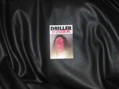 DRILLER KILLER japanilainen 100 x 150 mm promo TARRA
