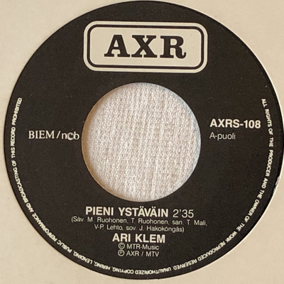 Ari Klem : Pieni Ystäväin - 7"