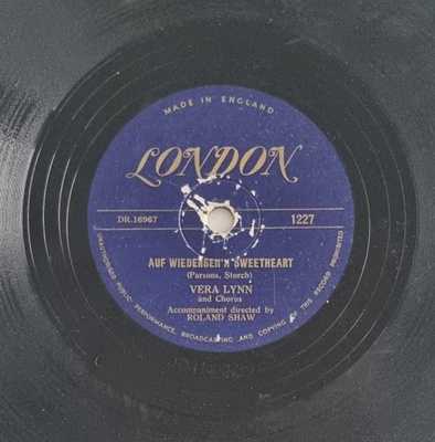Savikiekko 1952 - Vera Lynn - London 1227
