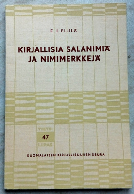 E.J. Ellilä : Kirjallisia salanimiä ja nimimerkkejä