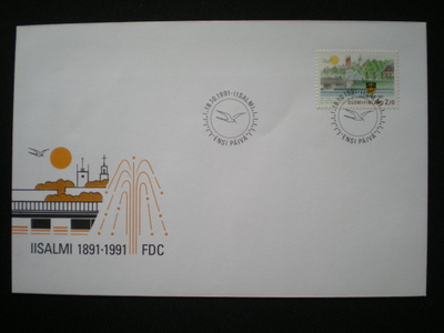 FDC Iisalmi 100 vuotta 18.10.1991 - LaPe 1152