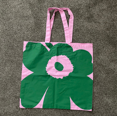 Marimekko logokassi unikko 60 vuotta UUSI
