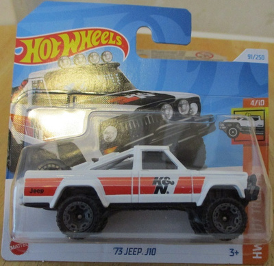 Jeep J10 Pick-Up 4x4 2 door White K&N 1973 Hot Wheels 1:64