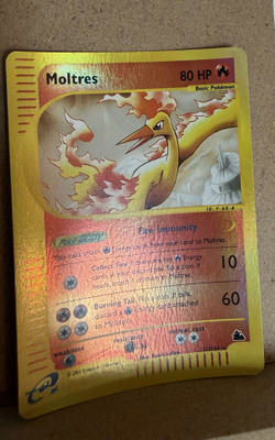 Pokemon Moltres 21/165 Expedition Holo Rare e-Reader