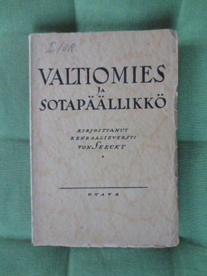 Valtiomies ja Sotapäällikkö kirja v.1930