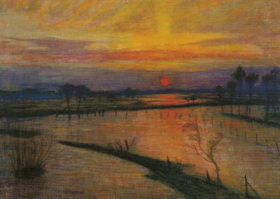 Otto Modersohn: Auringonlasku
