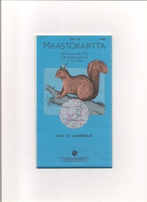 Maastokartta 1:20 000 Louepalo