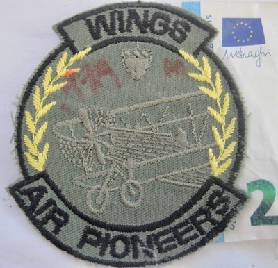 VANHA Kangasmerkki Wings Air Pioneers Lentokone ym