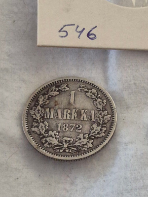 1 markka 1872, Suomi