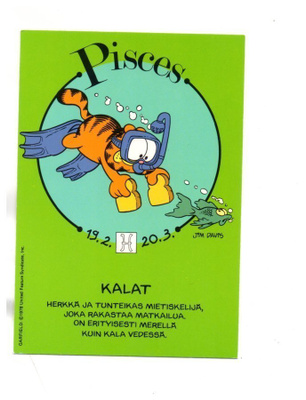 "°KALAT°°...Horoskooppi" -KORTTI /KARTO (Karvinen)