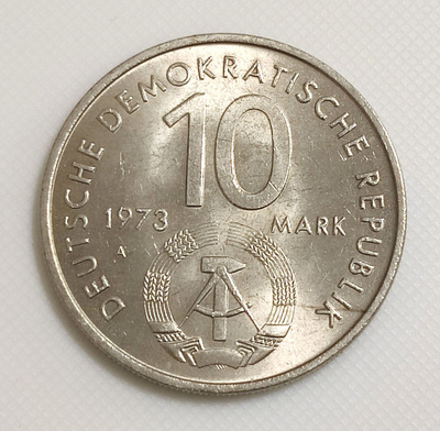 Itä-Saksa 10 Mark 1973