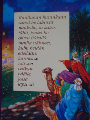 Itämaan tietäjät matkalla katsomaan Jeesusta