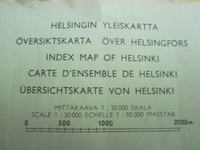 1959 STADIN KARTTA ELI SIIS HELSINGIN