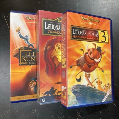 Leijonakuningas 1-3 3xVHS