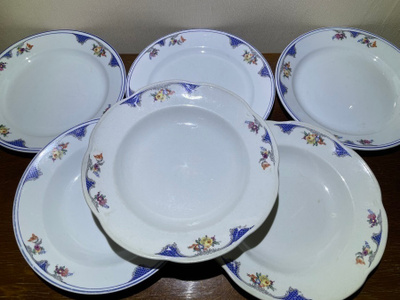 Arabia DUPINI lautaset 3 + 3 kpl