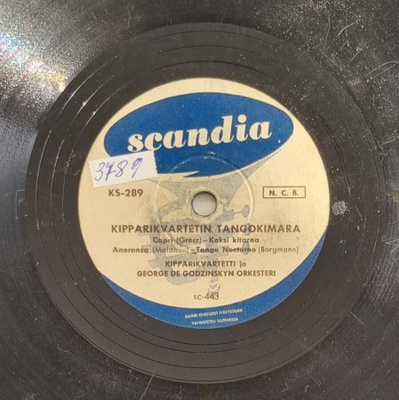 Savikiekko 1957 - Kipparikvartetti - Scandia KS-289