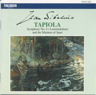 SIBELIUS: Tapiola / 4. Sinfonia - MINT 1990 Fazer CD