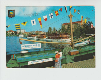Postikortti, SAVONLINNA, Satama, Laivapostia leima