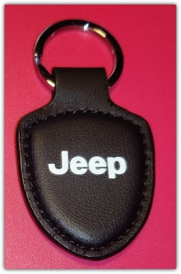 Pieni nahkainen Jeep avaimenperä
