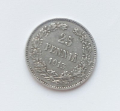 25 penniä 1913